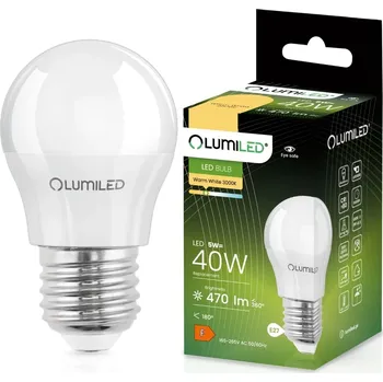 Žárovka LED žárovka E27 P45 5W = 40W 470lm 3000K Warm 180° LUMILED