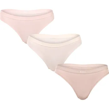 Kalhotky 3PACK dámská tanga BOSS vícebarevné (50510030 965) S Možnost vrácení zboží ZDARMA do 120 dnů!