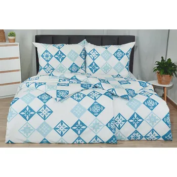 Povlečení Krepové povlečení PLUS prodloužené DOLNA modré