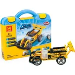 Wange Elektronická stavebnice 4v1 – ZÁVODNÍ AUTO, TRAKTOR, AUTOMATICKÉ KLEŠTĚ, BASKETBALOVÝ KOŠ