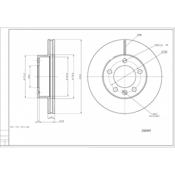 Brzdový kotouč Přední brzdový kotouč Movano 2.3D 10- levý nebo pravý 40206-00Q0G HART