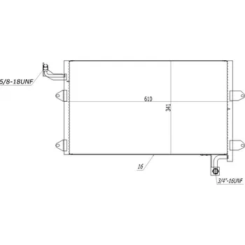 Chladič motoru Chladič klimatizace Golf III 91-99 1H0.820.413 HART