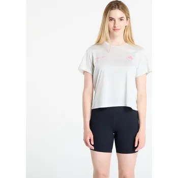 Pánské tričko Tričko adidas Own The Run Melange T-Shirt Orbit Grey Mel/ Black S