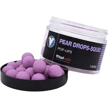 Boilies Vitalbaits Pop-Up Pear Drops-Squid 18mm 50g