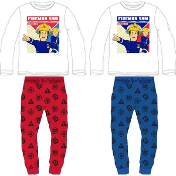 Chlapecké pyžamo Chlapecké pyžamo Hasič Sam - 128 / bílá/červená
