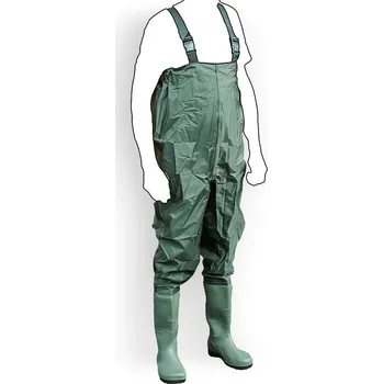 Rybářské oblečení Solidní brodící kalhoty s holínkami rybářské velikosti 43 M13393