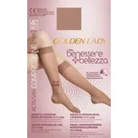 Kompresní podkolenky Benessere Bellezza - M-L / tělová tmavá