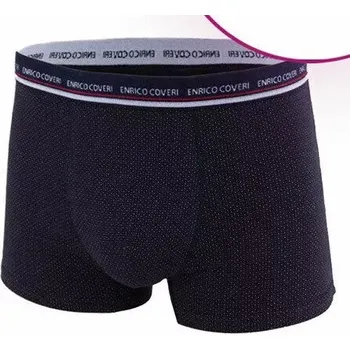 Boxerky Pánské bavlněné boxerky EB 1711 - 2XL / tmavě modrá