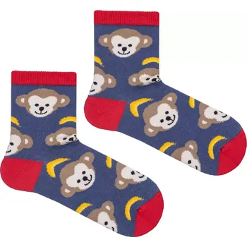 Dámské punčochy Dětské ponožky Opičky M - 35-37 / jeansová