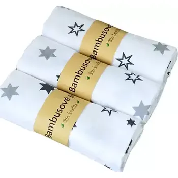 látková plena GaGa's Mušelínová plena bambus/biobavlna Bílá (8594197442634)