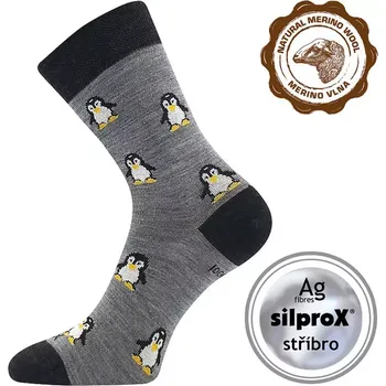 Dámské ponožky Dámské merino ponožky Sněženka - 35-38 / šedá