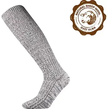 Dospělé podkolenky Ještěd - 46-48 / světle šedý melír