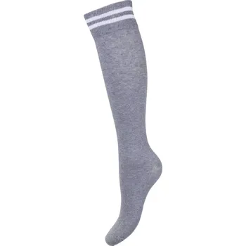 Dámské punčochy Dámské podkolenky Two lines - 37-41 / šedá/bílá