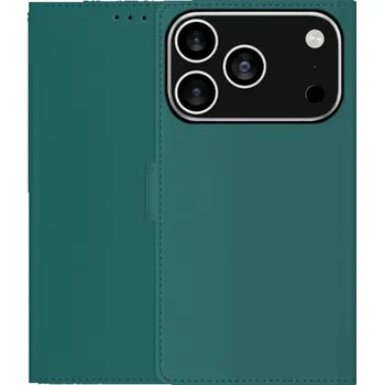 Pouzdro na mobilní telefon Flipové pouzdro z PU kůže pro iPhone 17 Pro - petrolejové