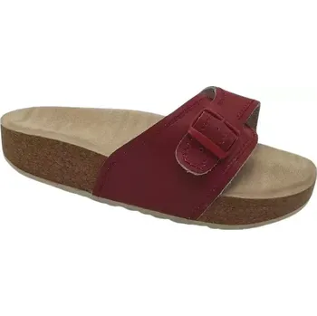 Dámská zdravotní obuv VANIMAR Korkové pantofle s masážní stélkou - červené, vel. 36 - 42 vel. 38 - délka vnitřní stélky 25,2 cm