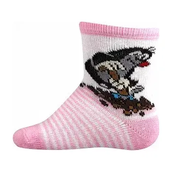 Dámské punčochy Kojenecké ponožky Krteček - 14-16 / růžová