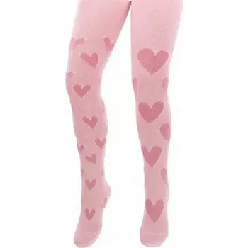 Dámské oblečení Dívčí punčochy Srdce G - 140-146 / růžová