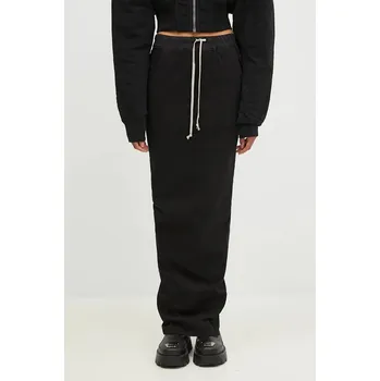 Dámská sukně Sukně Rick Owens Pull On Pillar Skirt černá barva, maxi, pouzdrová, DS02D2332.RIG, M, 99X