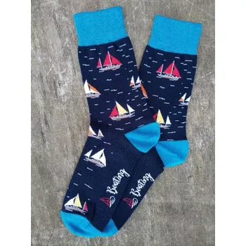 Dámské punčochy Dospělé ponožky Plachetnice - 37-39 / tmavě modrá