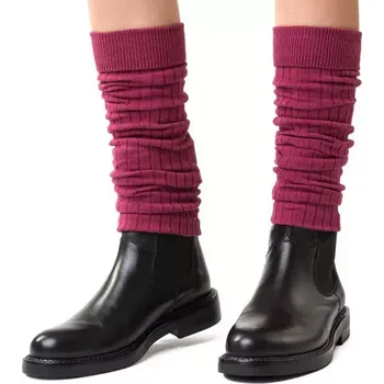 Dámské punčochy Dámské bavlněné štulpny 092 - vínová