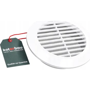 Větrací mřížka Větrací mřížka kulatá s mřížkou fi125 plastová - Barva bílá - bílá