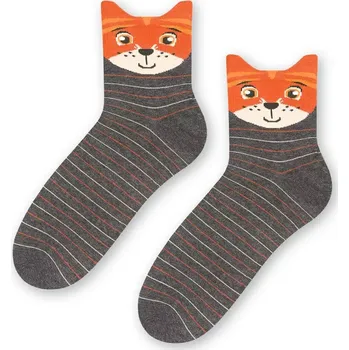 Dámské ponožky Dámské ponožky Tigr velký - 38-40 / šedá