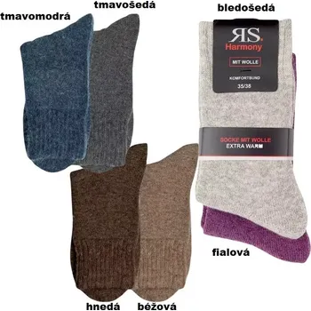 Dámské ponožky Dámské teplé ponožky s Angorou - 35-38 / béžová