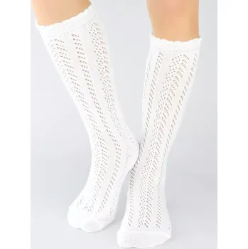 Dámské punčochy Dívčí podkolenky SB114 - 27-30 / bílá