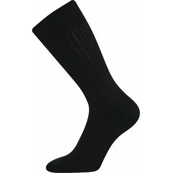 Froté ponožky s jemným lemem Treking 012 - 39-42 / černá