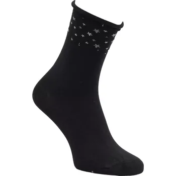Dámské ponožky Dámské bambusové ponožky Hvězdičky - 35-38 / tmavě šedá