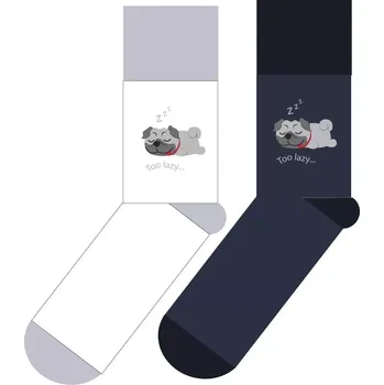 Dámské ponožky Dámské froté ponožky Too lazy - 35-38 / jeansová