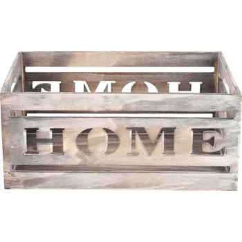 Úložný box Box home 30 box dřevo dekorace kontejner - 300 mm