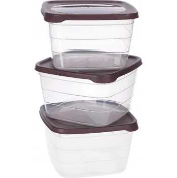 Dóza na potraviny Vzduchotěsné obaly na snídani - 3 kusů kotarbau transparentní