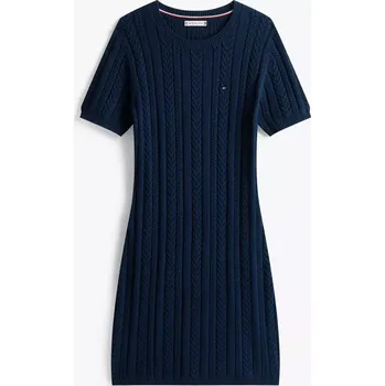 Dámské šaty Tommy Hilfiger dámské pletené šaty Cable modré XXL