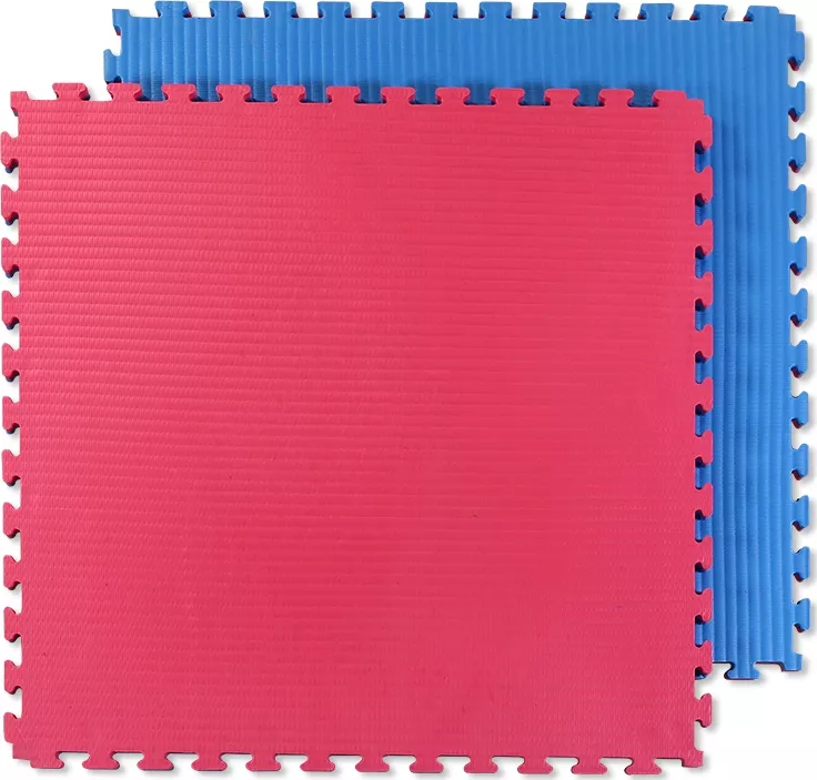 TRUESTEEL Tatami puzzle - měkká 2,5 cm - červeno/modrá