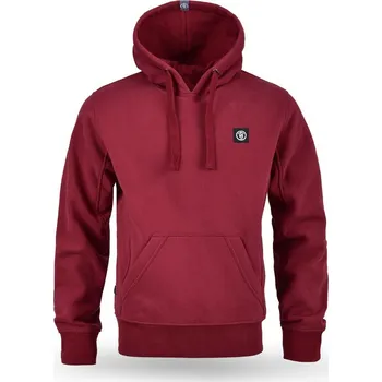 Pánské oblečení Thor Steinar Mikina s kapucí Patch bordeaux Barva: Bordo, Velikost: XL