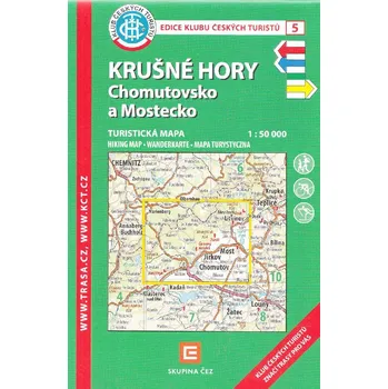 Krušné hory Chomutovsko a Mostecko - mapa KČT 1:50 000 číslo 5 - 7. vydání 2025 - Klub Českých Turistů