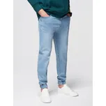 Pánské kalhoty OMBRE OM-PADJ-0265 LIGHT BLUE L