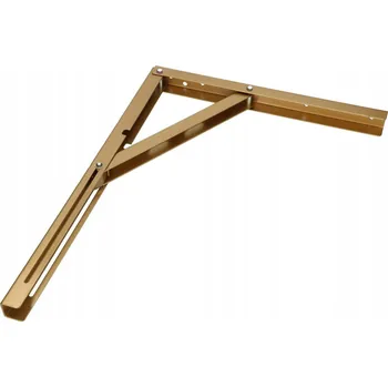 Držák na polici Skládací držák police 400 mm skládací - 400 mm \ zlato