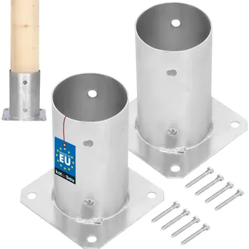 Šroubovaný podstavec pro tyč fi 80 mm sada 2 ks. - 80 mm