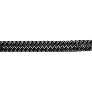 Lano Osculati Polyesterové mooringové 16-pramenné černé lano, průměr 14 mm