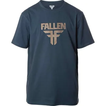 Pánské tričko FALLEN triko - Insignia Tee Blue Almond (BLUE/ALMOND)