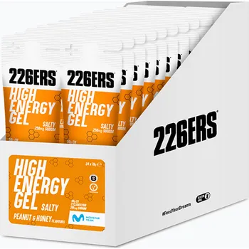 226ERS High Energy Sada slaných energetických gelů 24 ks. x 76 g arašídy/med