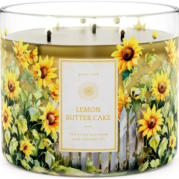 Svíčka Goose Creek Candle svíčka Lemon Butter Cake, 411 g