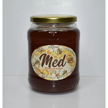 Žertovný předmět Med lesní z Železných hor - 1000g (Včelí med lesní 1kg)