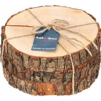 Plátek dřeva deska zásobník podložka 3 ks