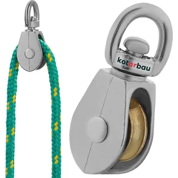 Zahradní hadice Jednoduchá poniklovaná kabelová kladka 3/4" fi 5 mm - 3/4" / FI 5 mm