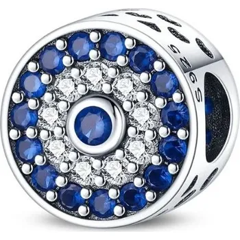 Korálek Prosperk Korálek stříbrný na náramek blue lagoon S4594