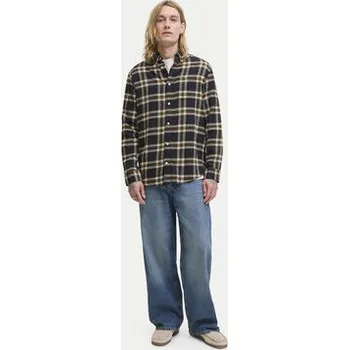 Pánská košile Jack & Jones Košile Classic Flannel 12278406 Černá Regular Fit XXL