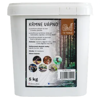 Chov hospodářského zvířete TETRAO Krmné vápno 5 kg